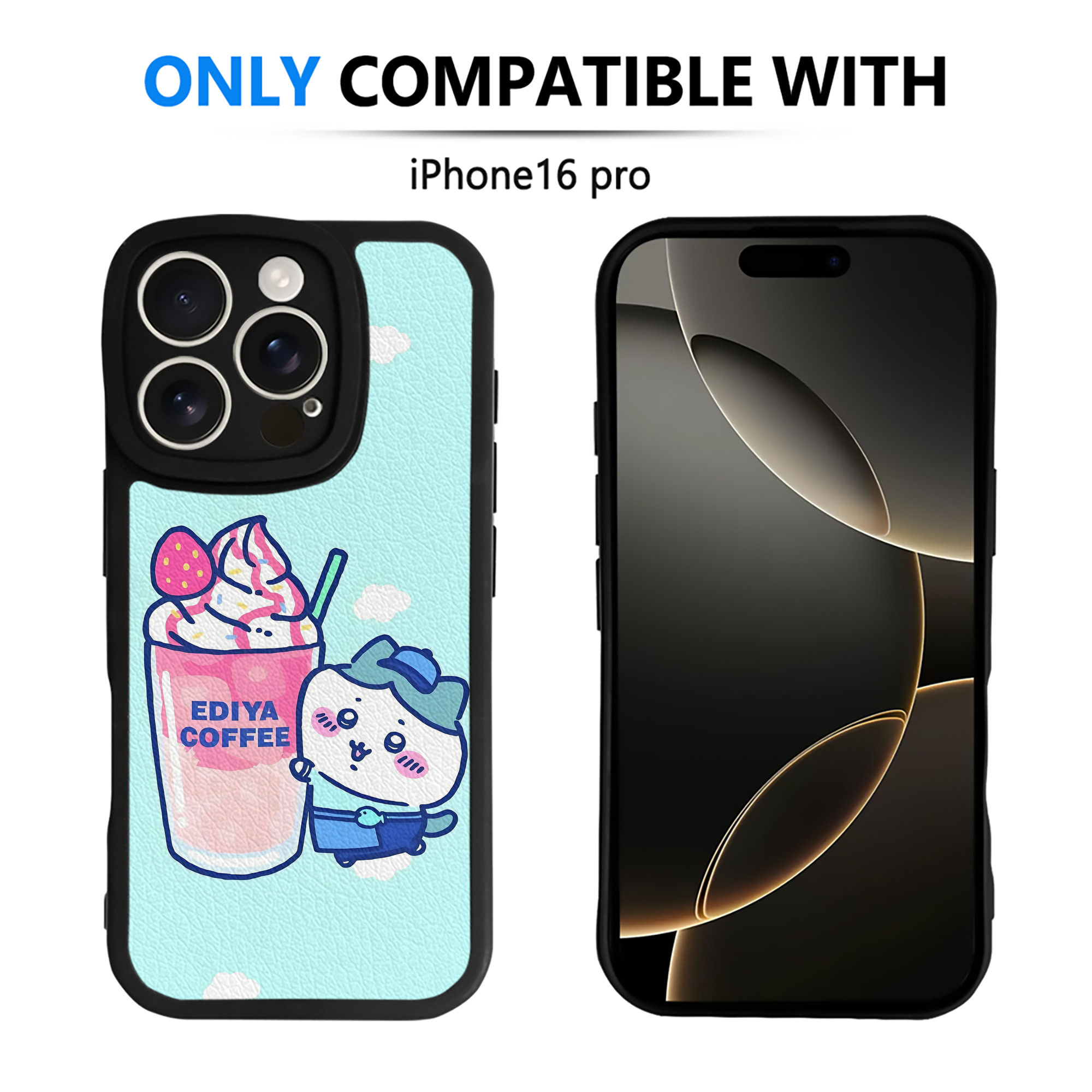（画像用） ちいかわ Chii-kawa 【iPhone 16シリーズ対応】シリコンスマホケース（レザー調） 材質：シリコン